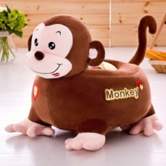 便携礼包 棕色趴猴沙发  卡通儿童创意礼物毛绒玩具