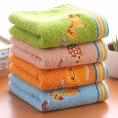 团购 儿童纯棉毛巾（4条装）